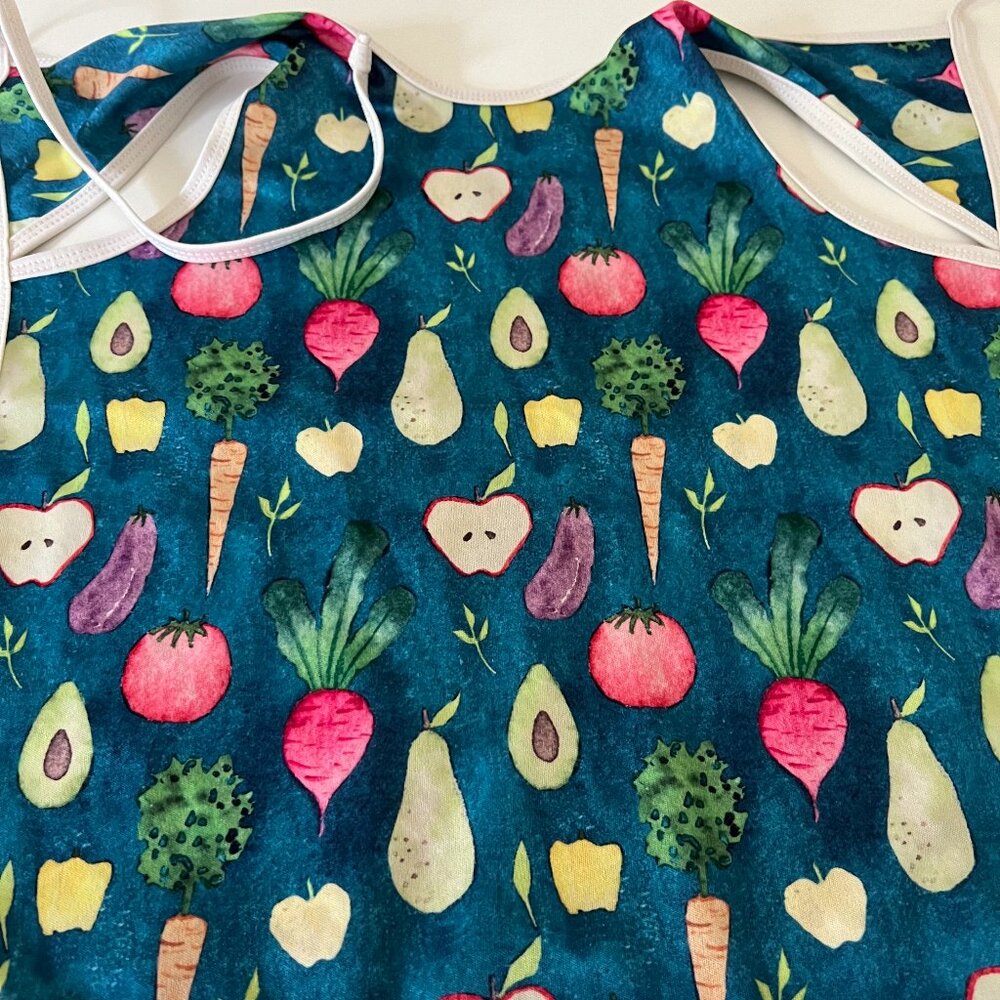 Eat Your Veggies Apron | Bapron | Baby/Toddler Apron for Eating | Waterproof